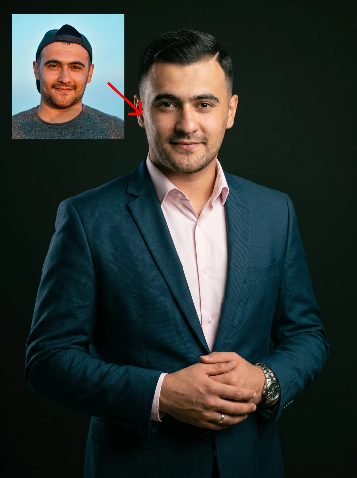 Antes e depois - Empresário